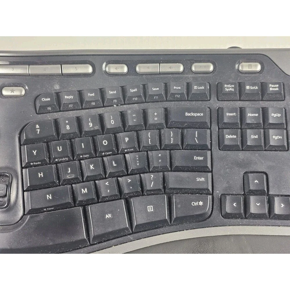 Microsoft 4000 V1.0 KU-0462 1048 lifter Natural Ergonomic Keyboard USB